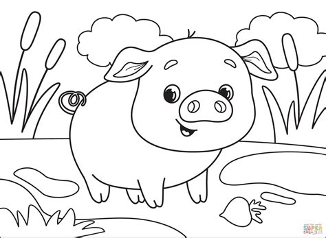 Pig coloring page | Free Printable Coloring Pages