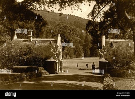 Botanical garden ; old vintage 1900s picture , Ootacamund ...