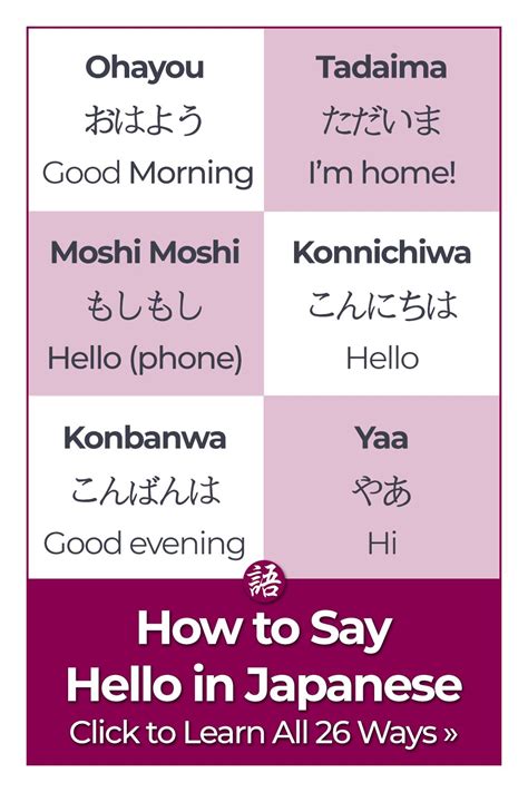 How to Say Hello In Japanese - Learn 26 Casual & Formal Greetings ...