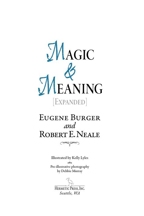 Magic and Meaning Expanded by Stephen Minch - Issuu