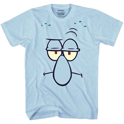 SpongeBob Squarepants Squidward Face T-Shirt - Walmart.com