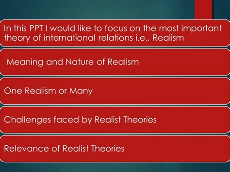 Theories of international relations ppt