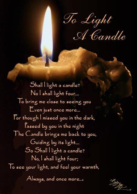 Light a candle... | Candle quotes, Candle poem, Candle lighting ceremony