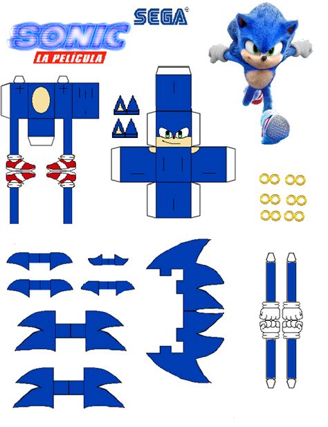 Sonic Movie Papercraft Papercraft Essentials | Images and Photos finder