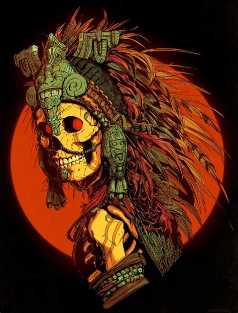 Aztec Skeleton by https://daverapoza.deviantart.com on @DeviantArt ...