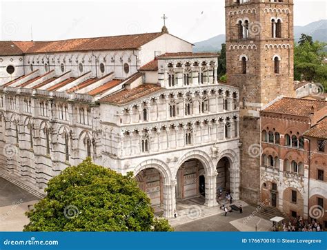 Cathedral of Lucca editorial stock photo. Image of religion - 176670018