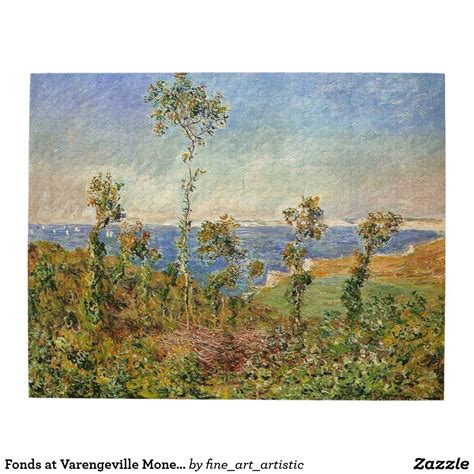 Fonds at Varengeville Monet Fine Art Jigsaw Puzzle | Zazzle.com | Fine art, Monet, Art