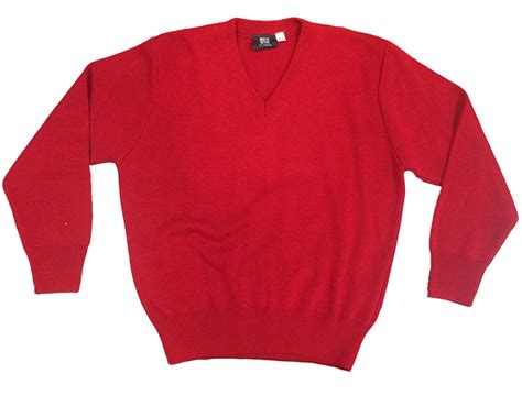 V-Neck Sweater - Red