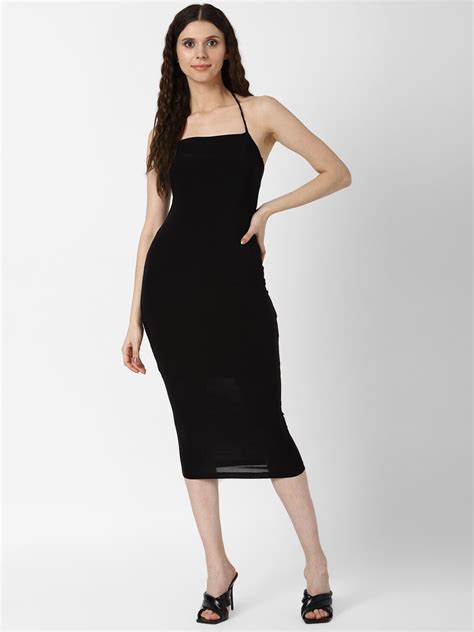 Buy FOREVER 21 Women Black Bodycon Dress - Dresses for Women 18601926 ...