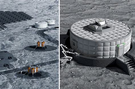 Inflatable Moon habitat complete with minilab and living space for two astronauts is ready for ...