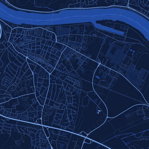 Andernach Vector Map - Dark Blue (AI,PDF) | Boundless Maps