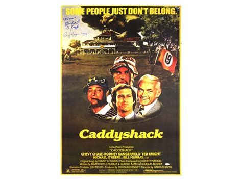 CaddyShack Dual Signed Movie Poster