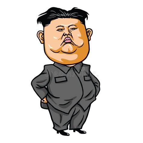 Kim Jong-un Cartoon Vector Illustration. April 26, 2017 Editorial Image ...