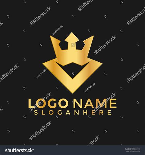 Abstract Crown Victory Modern Logos Design Stock Vector (Royalty Free ...