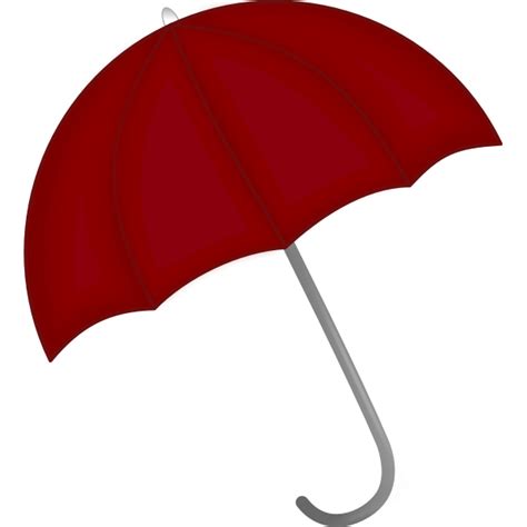 Dark red umbrella vector clip art | Free SVG