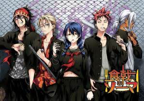 Shokugeki no Souma, Yukihira Soma, Tadokoro Megumi, Hayama Akira ...