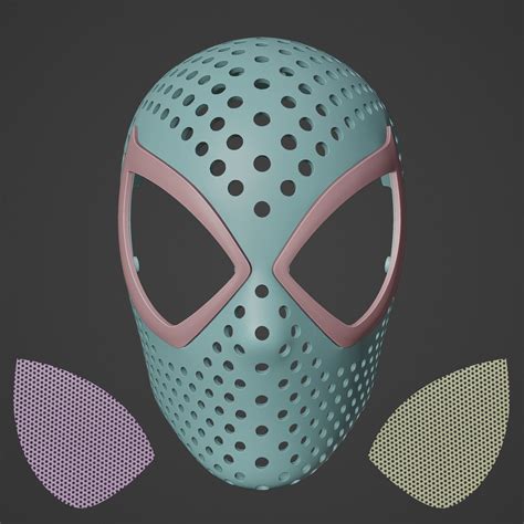 Animated Spider-Man Faceshell 3D model 3D printable | CGTrader