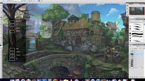 painting a fantasy environment tutorial.mov - YouTube