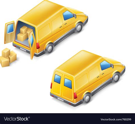 Delivery van Royalty Free Vector Image - VectorStock