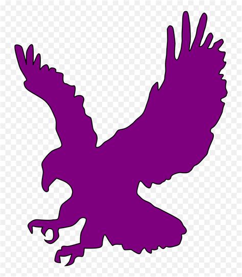 Purple Flying Eagle Svg Vector Clip Art - Bald Eagle Silhouette Png ...