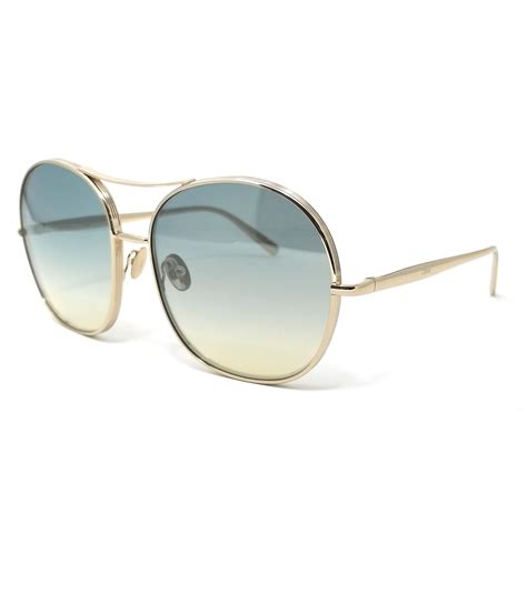 CHLOE Sunglasses CE128S 733 Gold-Green Navigator 61x17x135 886895309110 ...