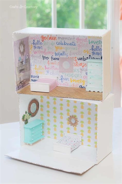 How To Make Cardboard Box Dollhouses Sophie's World | eduaspirant.com
