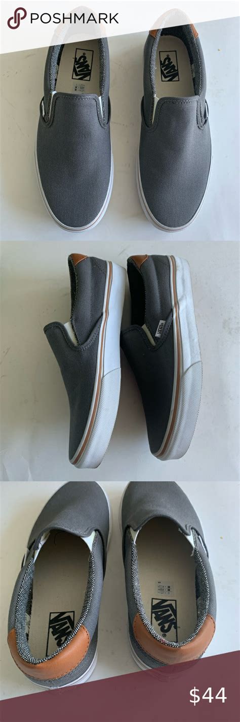 Vans slip on Gray Loafers men’s 8.5 women’s 10 | Loafers men, Vans slip on, Grey loafers