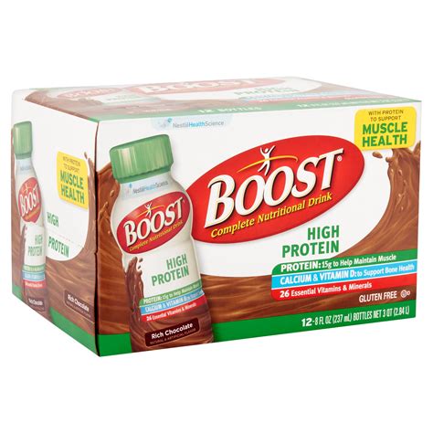 Boost High Protein Rich Chocolate Complete Nutritional Drinks, 8 fl oz ...