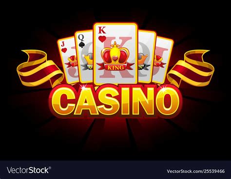 Casino banner with suit playing cards Royalty Free Vector , #Ad, #suit, #playing, #Casino, # ...