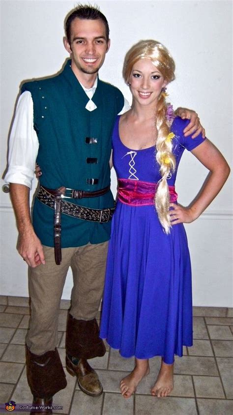 Rapunzel and Flynn Rider - Homemade Couple Costume Costume Halloween, Photo Halloween, Cute ...