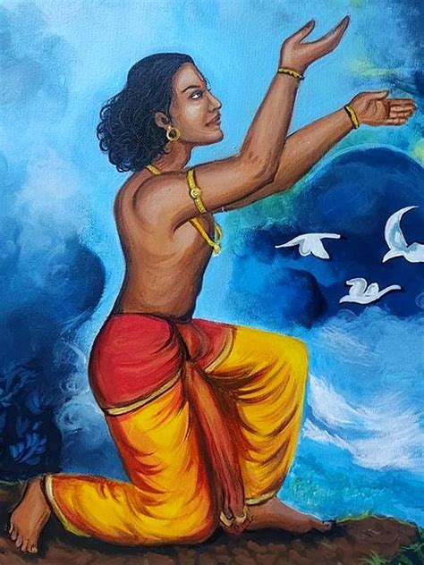 Meghdoot Painting | Acrylic on Canvas | Kanak Wagh | Exotic India Art