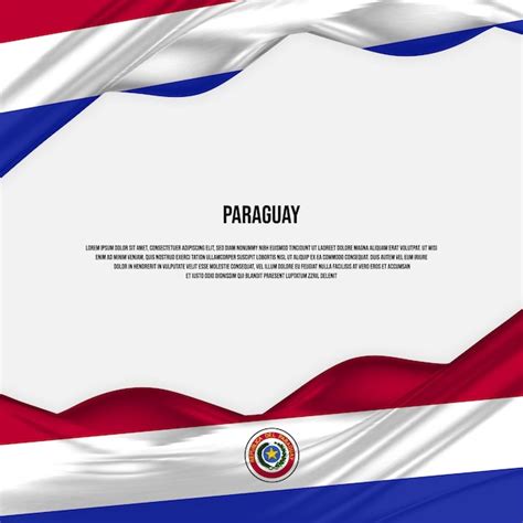 Premium Vector | Paraguay flag design Waving Paraguay flag made of satin or silk fabric Vector ...