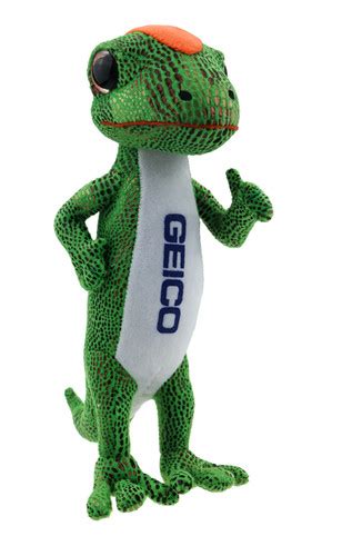 geico gecko plush customizable promo gift for auto insurance | Best Plush, Inc