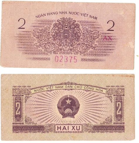 Viet Nam banknote paper money 2 xu 1964 Pick# 75 rare | Banknotes design, Vietnam, Bank notes