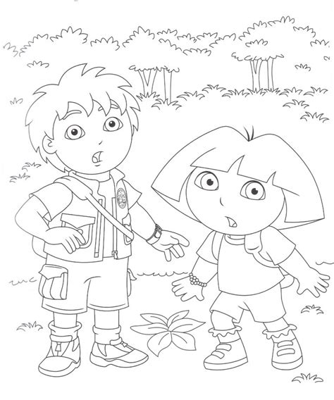 Diego And Dora coloring page - free printable coloring pages on coloori.com