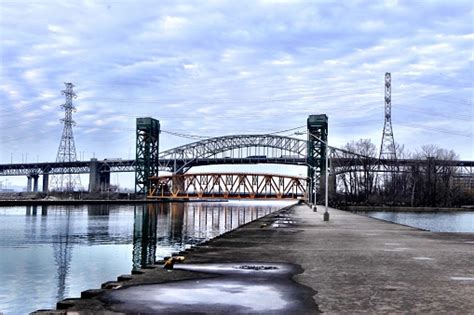 Skyway Bridge Burlington Stock Photo - Download Image Now - iStock