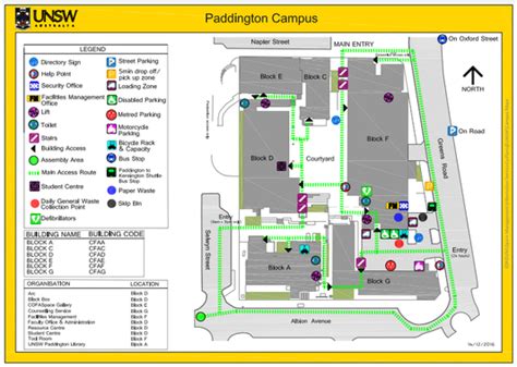 Unsw Paddington Campus Map