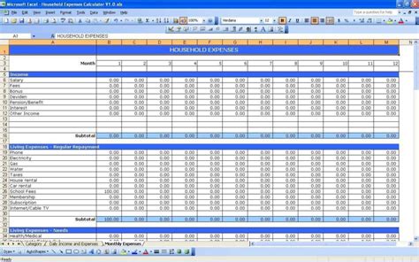 spreadsheet for business expenses — db-excel.com