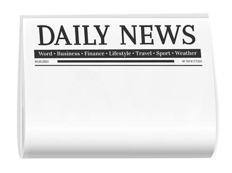 Folded Newspaper Blank Background For News Page Template Stock Illustration - Download Image Now ...
