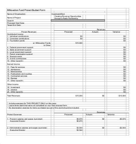 17+ Project Budget Templates - Docs, PDF, Excel