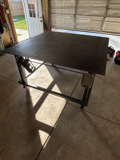 Made a welding table for my garage. : r/Welding