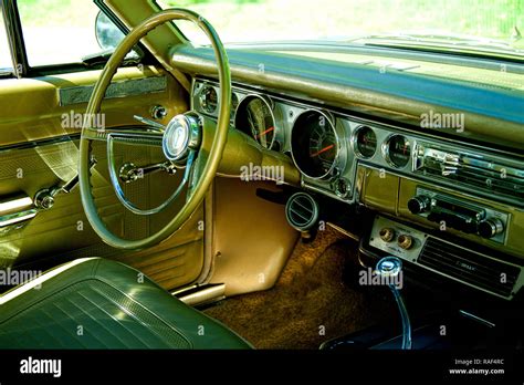 1966 Plymouth Barracuda Interior Stock Photo - Alamy