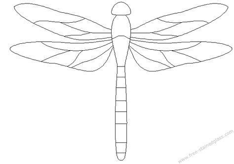 dragonfly stained glass patterns decoration....I would use for an ...