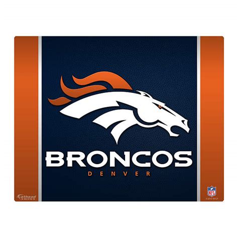 Denver Broncos Logo 15/16" Laptop Skin | Shop Fathead® for Denver Broncos Device Skins