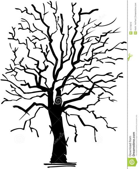 Old Withered Tree Cartoon Vector Clipart | CartoonDealer.com #41776513