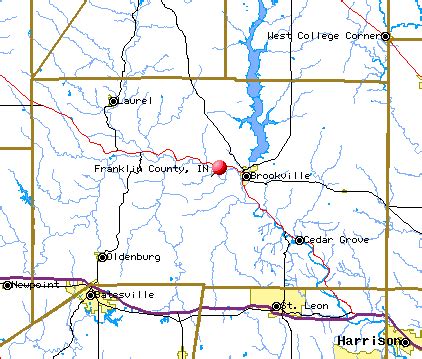 USGS Map of Franklin County, Indiana