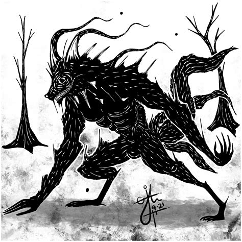 "Rougarou" - A mythological creature in Laurentian French folklore that ...