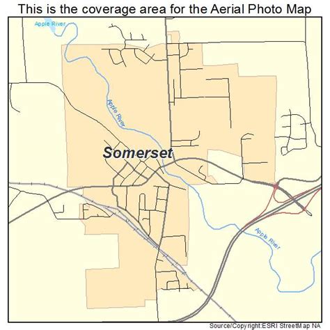 Aerial Photography Map of Somerset, WI Wisconsin