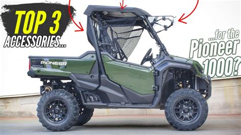 New Honda Pioneer 1000 Review: 3 Best UTV Accessories? - YouTube