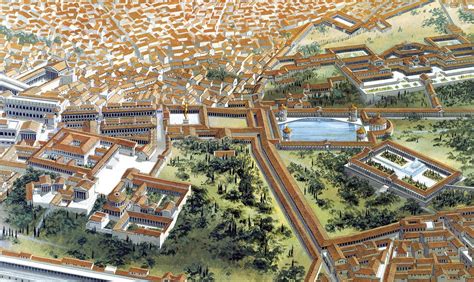 " Domus Aurea " 64 - 68 d.C. ( Peter Connolly ) | Ancient rome, Rome, Ancient architecture